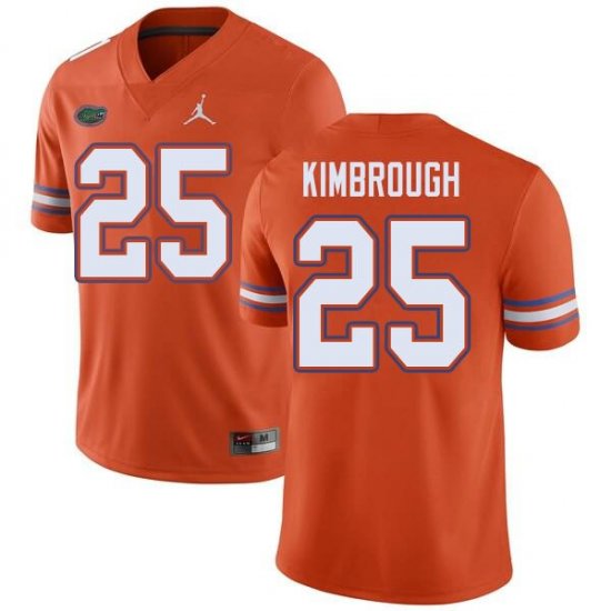 Men's Florida Gators #25 Chester Kimbrough NCAA Jordan Brand Orange Authentic Stitched College Football Jersey UWO6162IV